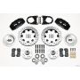 Wilwood 140-10739-D Dynapro 6 Front Hub Kit 12.19in Drilled 37-48 Ford Psgr. Car Spindle