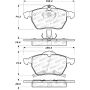 Stoptech 305.08190 Street Select Brake Pads - Front