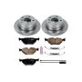 PowerStop KOE593 OE Stock Replacement Low-Dust Ceramic Brake Pad and Rotor Kit