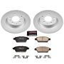 PowerStop CRK2450 Genuine Geomet Coated Rotor and Low-Dust Ceramic Brake Pad Kit