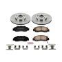 PowerStop KOE1041 OE Stock Replacement Low-Dust Ceramic Brake Pad and Rotor Kit