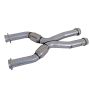 BBK Performance Parts 1786 1987-04 MUSTANG COYOTE SWAP SHORT MID X PIPE WITH HIGH FLOW CATS