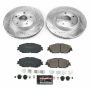 PowerStop K7895 Z23 Daily Driver Carbon-Fiber Ceramic Brake Pad and Drilled & Slotted Rotor Kit
