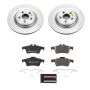 PowerStop ESK4612 Genuine Geomet Coated Rotors, ECE-R90 Brake Pads + Hardware Kit