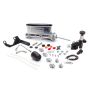 Wilwood 261-13626-P HV Tandem M/C Kit w L/H Bracket & Prop Valve - 15/16in Bore Ball Burnished-W/Pushrod