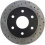 StopTech 92-00 GMC Suburban 1500 4WD (6 lug) Front Right Slotted & Drilled Rotor