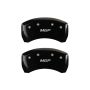 MGP 10203RMGPBK Rear set 2 Caliper Covers Engraved Rear  Black finish silver ch