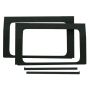 Design Engineering 50173 Rear Side Window Kit Jeep Wrangler JL 2018-2025 4 Door Black