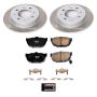 PowerStop SC5905 Semi-Coated Rotor and Low-Dust Ceramic Brake Pad Kit
