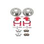PowerStop KC1303-26 Z26 Street Performance Ceramic Brake Pad, Drilled Slotted Rotor, and Caliper Kit