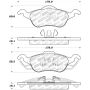 Stoptech 305.08160 Street Select Brake Pads - Front