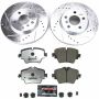 PowerStop K8323-26 Z26 Street Performance Ceramic Brake Pad and Drilled & Slotted Rotor Kit