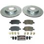 PowerStop K8715 Z23 Daily Driver Carbon-Fiber Ceramic Brake Pad and Drilled & Slotted Rotor Kit