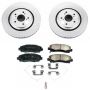PowerStop CRK7214 Genuine Geomet Coated Rotor and Low-Dust Ceramic Brake Pad Kit