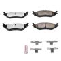 PowerStop Z36-898 PowerStop - Z36 Truck and SUV Carbon-Fiber Ceramic Brake Pads with Hardware Kit