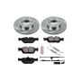 PowerStop KOE497 OE Stock Replacement Low-Dust Ceramic Brake Pad and Rotor Kit