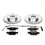 PowerStop K497 Z23 Daily Driver Carbon-Fiber Ceramic Brake Pad and Drilled & Slotted Rotor Kit
