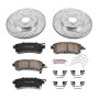 PowerStop K5432 Z23 Daily Driver Carbon-Fiber Ceramic Brake Pad and Drilled & Slotted Rotor Kit