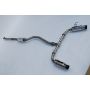 Invidia HS22HS4GD1STL 2022+ Honda Civic Si (1.5T) 70mm N1 Cat Back Exhaust - Burnt TI Tips