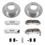 PowerStop K1203-26 Z26 Street Performance Ceramic Brake Pad and Drilled & Slotted Rotor Kit