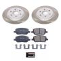 PowerStop SC4609 Semi-Coated Rotor and Low-Dust Ceramic Brake Pad Kit