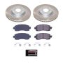 PowerStop SC7891 Semi-Coated Rotor and Low-Dust Ceramic Brake Pad Kit