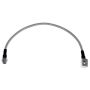 Wilwood 220-8215 18.75in OAL Flexline -3 Hose to M10 by 1.00 to 12 Deg. Banjo Bubble Fl.