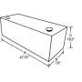 Tradesman 73337 Aluminum Vertical Liquid Storage Tank (37 Gallon Capacity) - Black