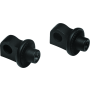Kuryakyn 6775 Adjustable Stop Splined Peg Adapter Black