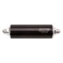 Russell Performance Black/Silver Anodized Aluminum (8-1/4in Length -6 male inlet/outlet)