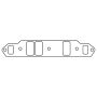 Cometic Gasket C5694-188 Cometic Buick LC2/LC4/LC6/LC8/LC9/LD5 - Stage I V6 .060in Fiber Intake Manifold Gasket Set