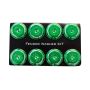 NRG Fender Washer Kit w/Color Matched M8 Bolt Rivets For Plastic (Green) - Set of 8