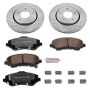 PowerStop K3118-36 Z36 Truck and SUV Carbon-Fiber Ceramic Brake Pad and Drilled & Slotted Rotor Kit