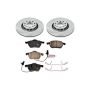 PowerStop KOE636 OE Stock Replacement Low-Dust Ceramic Brake Pad and Rotor Kit