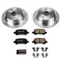 PowerStop K1083 Z23 Daily Driver Carbon-Fiber Ceramic Brake Pad and Drilled & Slotted Rotor Kit