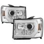 SPYDER 5083647 Projector Headlights - Version 2 - Light Bar DRL LED - Chrome