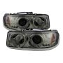 SPYDER 5009371 Projector Headlights - LED Halo - Smoke