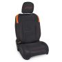 PRP Seats B038-07 PRP Jeep Wrangler JL Front Seat Covers - 2 door- with Molle Back (Pair) - Black/Orange