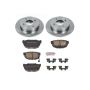 PowerStop KOE4775 OE Stock Replacement Low-Dust Ceramic Brake Pad and Rotor Kit