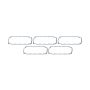 MOROSO MOR93183 BBC 1-Piece Oil Pan Gaskets Gen IV/ V (5pk)