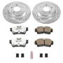PowerStop K1306-26 Z26 Street Performance Ceramic Brake Pad and Drilled & Slotted Rotor Kit