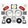 Wilwood 140-13226-R AERO6 Front Hub Kit 14.00in Red TCI-IFS 71-78 (Pinto Based)