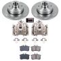 PowerStop KCOE369A OE Stock Replacement Low-Dust Ceramic Brake Pad, Rotor and Caliper Kit