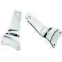 Kuryakyn 1666 Fixed Mounts For Multi-Purpose Backrest Chrome