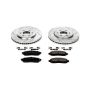 PowerStop K142 Z23 Daily Driver Carbon-Fiber Ceramic Brake Pad and Drilled & Slotted Rotor Kit