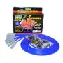 Taylor Cable 83655 Univ Thundervolt Plug Wire Set 180 deg Blue