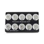 NRG Fender Washer Kit w/Rivets For Plastic (Silver) - Set of 10