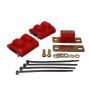 Energy Suspension 3.1130R 73-92 Chevrolet Camaro Red Motor and Transmission Mounts; Zinc Finish