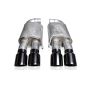 Stainless Works M18ABLB 18-21 Mustang GT Axleback Legend Exhaust - Black Tips