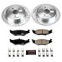 PowerStop K1687 Z23 Daily Driver Carbon-Fiber Ceramic Brake Pad and Drilled & Slotted Rotor Kit